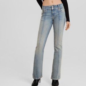 Bershka Low Waist Boot-Cut Jeans